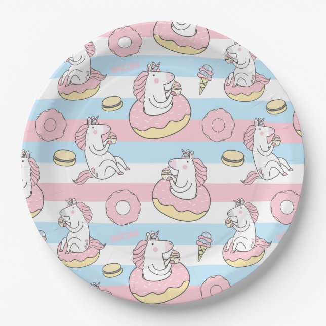 Unicorns Paper Plate (Front)