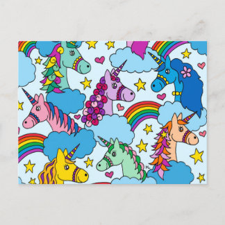 Unicorns Postcard