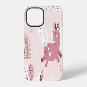 Unicorns Rainbows: Pastel Magic Background. iPhone 12 Case