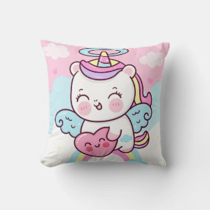 Unicorns Throw Pillow
