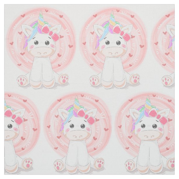 Unicorn Fabric | Zazzle.com.au