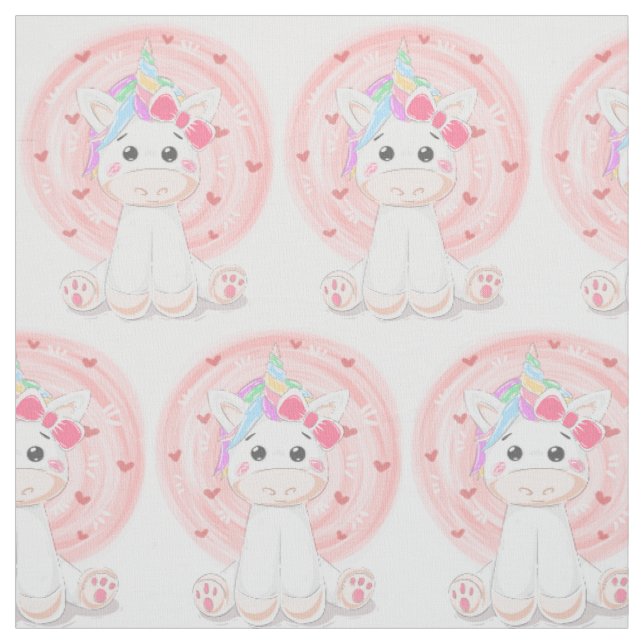 Unicorns Unicorn Whimsical Fairytale Fabric (Swatch)