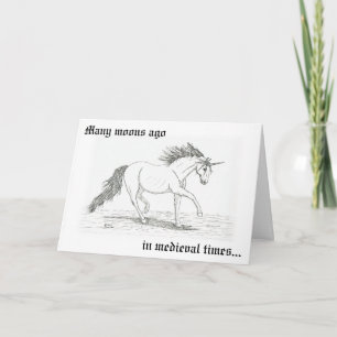 "Unicorns Were Believed In" Card