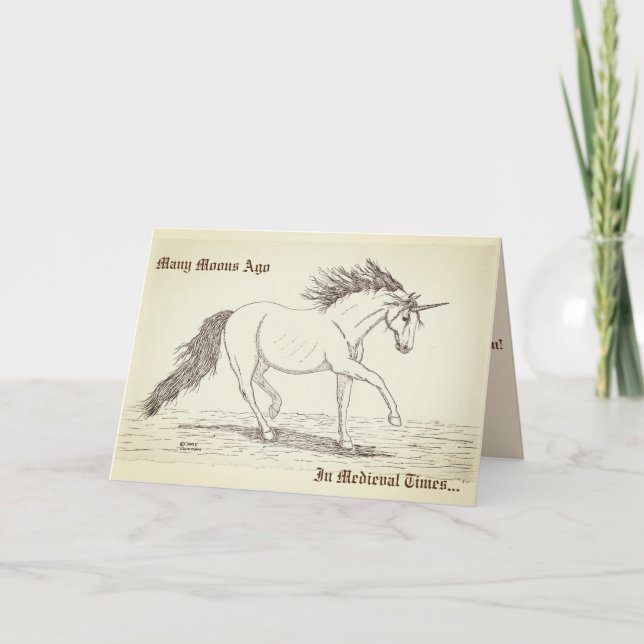 "Unicorns Were Believed In!" Card (Front)
