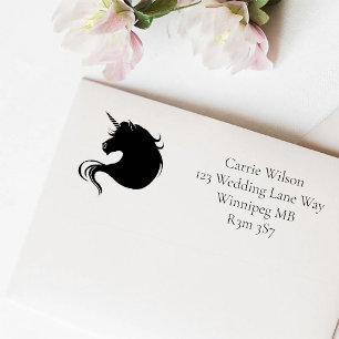 Unicron Black Ink Profile Self-inking Stamp