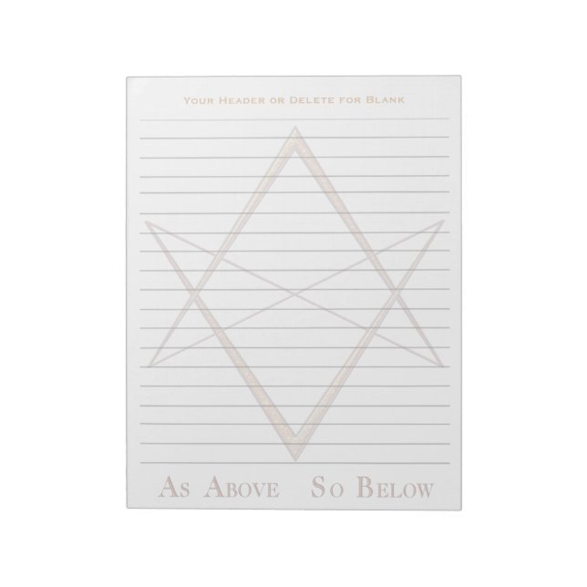 Unicursal Notepad (Rotated)