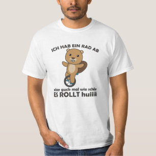 Unicycle Beaver Unicyclist Beaver Circus T-Shirt