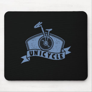 Unicycle Cycling Biking Biker Riding Bike Bicycle Mouse Pad