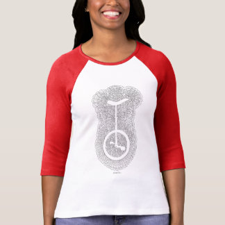 Unicycle Drawing Meditation (White) T-Shirt
