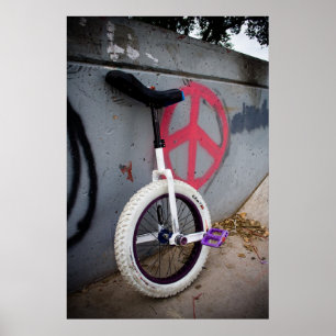 Unicycle for Peace Poster