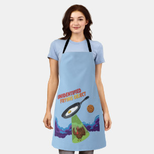 Unidentified Frying Object Funny UFO Turkey Abduc Apron