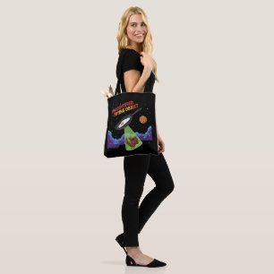 Unidentified Frying Object Funny UFO Turkey Abduc Tote Bag