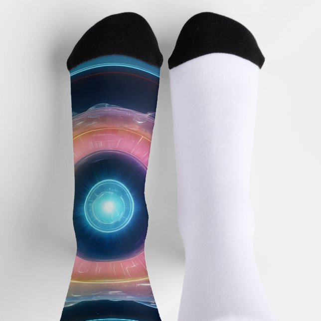 Unidentified laser light flash light Crew Socks (Top)