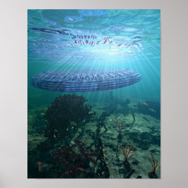 Unidentified Submerged Object  11" x 14" Art Print (Front)