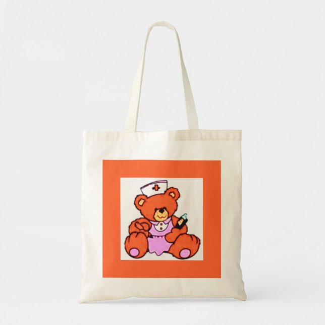 Uniform Nurse Bear Tote Bag (Front)