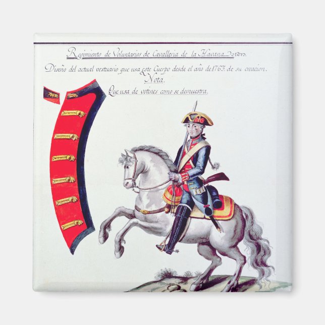 Uniform of the Volunteers Magnet (Front)