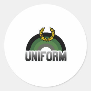 Uniform Pride Classic Round Sticker