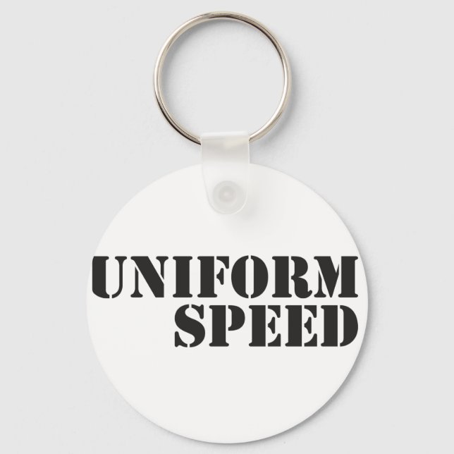 Uniform Speed Name Logo Key Ring (Front)