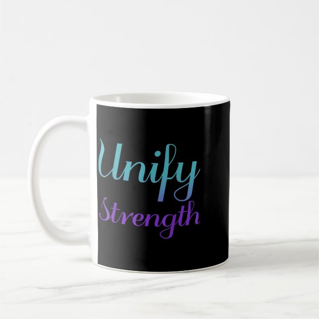 Unify Strength Prevention Awareness Design Coffee Mug (Left)