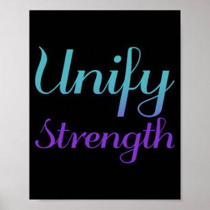 Unify Strength Prevention Awareness Design Poster