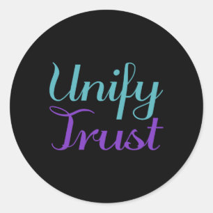 Unify Trust Suicide Prevention Awareness  Classic Round Sticker