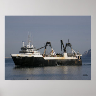 Unimak, Factory Trawler Fishing Vessel Poster