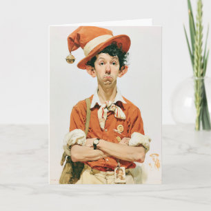 Unimpressed Christmas Elf Mugshot Card