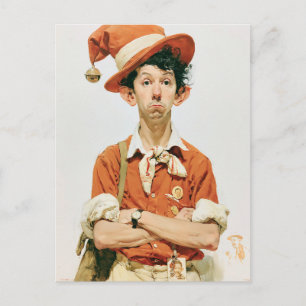 Unimpressed Christmas Elf Mugshot Postcard