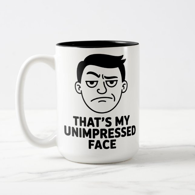 Unimpressed Express Two-Tone Coffee Mug (Left)