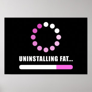 Uninstalling Fat: Women’s Weight Loss Gym Fitness  Poster
