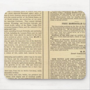 Union and Central Pacific Railroad Lines Mouse Pad