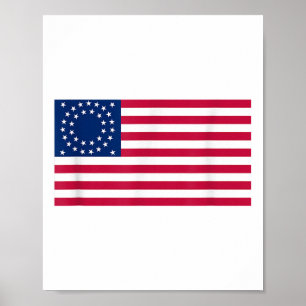 Union Army Flag - 35 States Poster