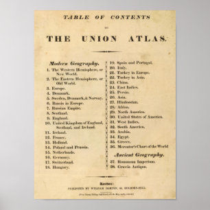 Union atlas poster
