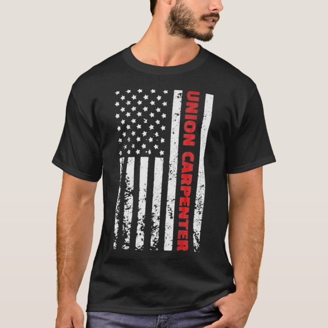 Union Carpenter American Flag T-Shirt (Front)