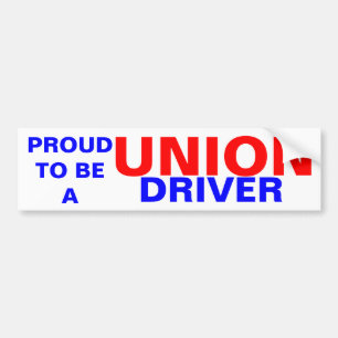 UNION DRIVER BUMPER STICKER