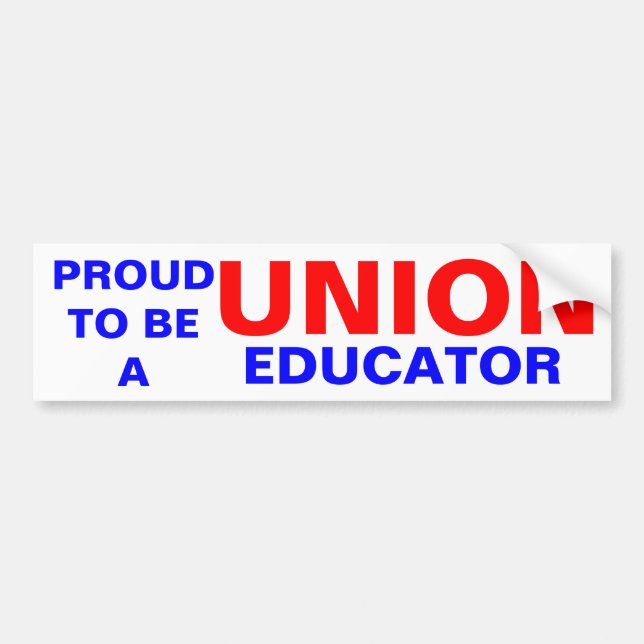 UNION EDUCATOR BUMPER STICKER (Front)