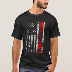 Union Electrician Hoodie With A Vintage American F T-Shirt