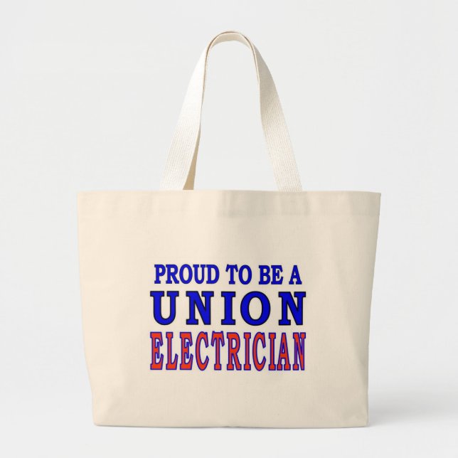 UNION ELECTRICIAN LARGE TOTE BAG (Front)