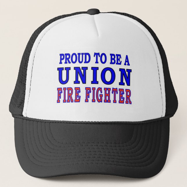UNION FIRE FIGHTERS TRUCKER HAT (Front)