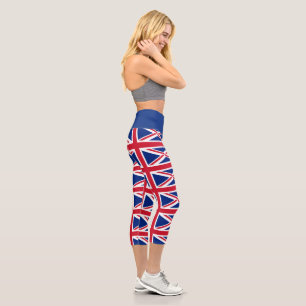Union Flag Capri Leggings