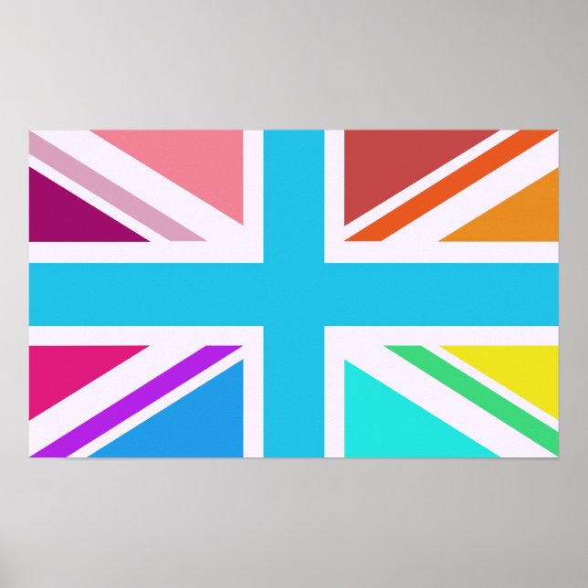 Union Flag/Jack Design - Multicolored Poster (Front)