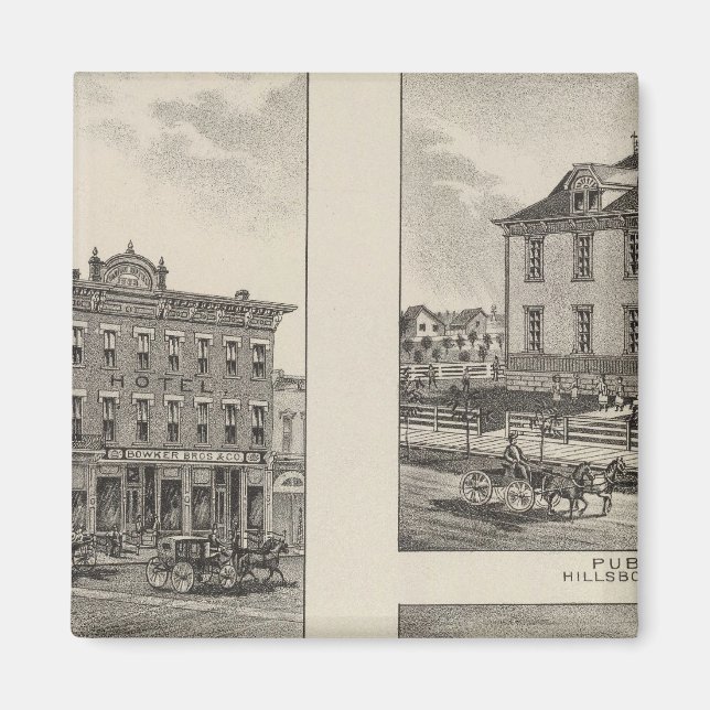 Union Hotel, Kansas Magnet (Front)