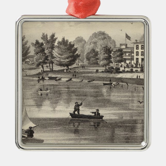 Union House, Squan, NJ Metal Tree Decoration (Front)