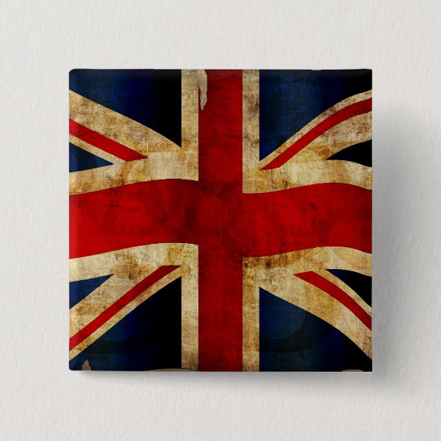 Union Jack 15 Cm Square Badge (Front)