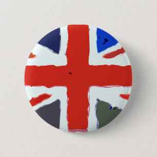 Union Jack 6 Cm Round Badge