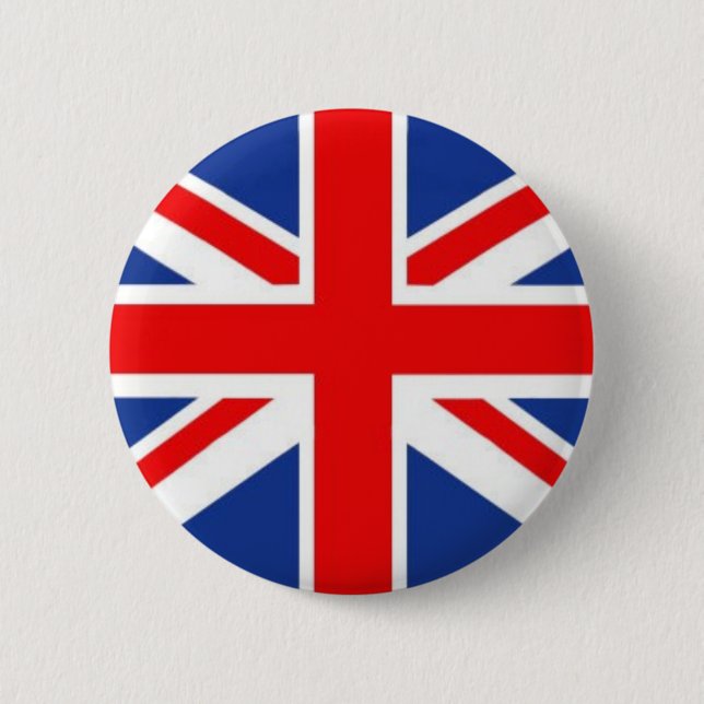 Union Jack 6 Cm Round Badge (Front)