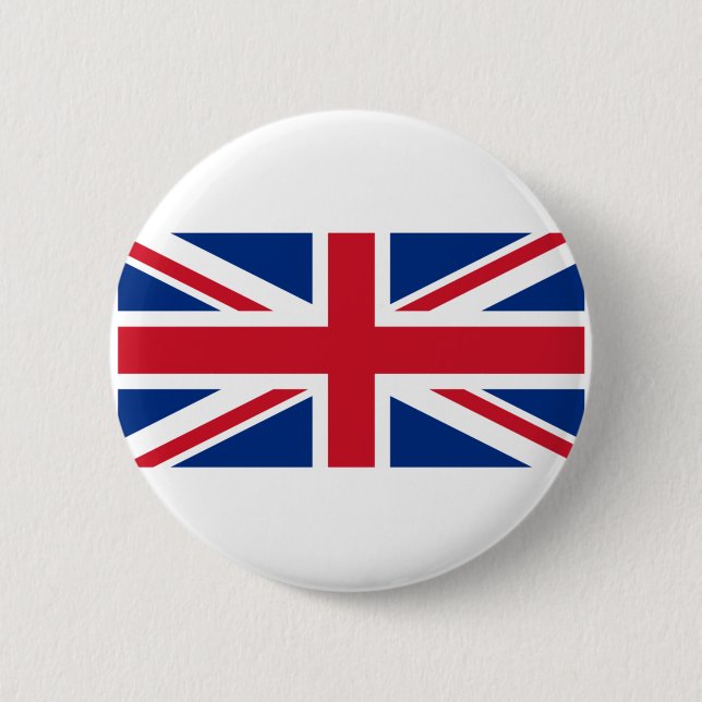 Union Jack 6 Cm Round Badge (Front)