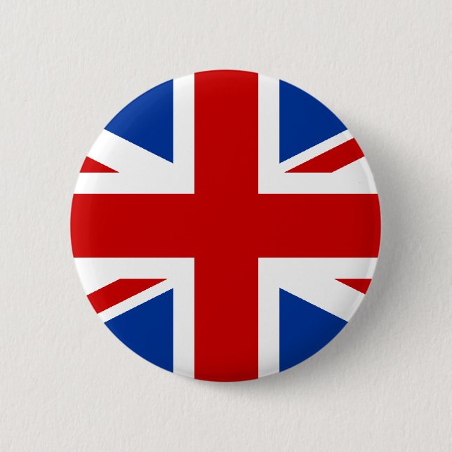 Union Jack 6 Cm Round Badge (Front)