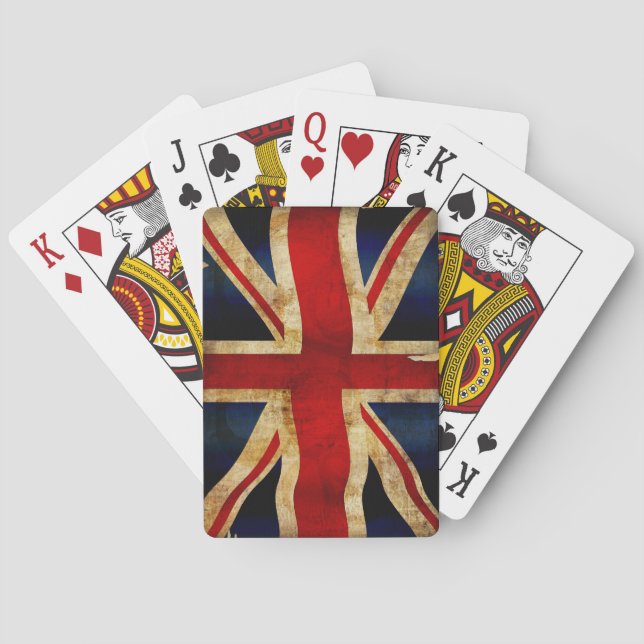 Union Jack Bicycle Playing Cards (Back)