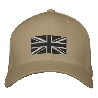 Union Jack - Black Embroidered Hat